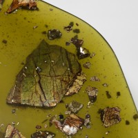 <a href=https://www.galeriegosserez.com/gosserez/artistes/t-sakhi.html> T SAKHI </a> - Reconciled Fragments - Side table Green